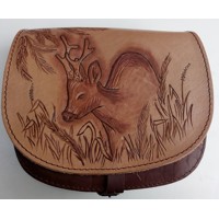 Leather bag -roe deer