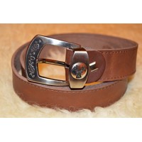 Hunting leather belt