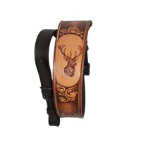 Leather Rifle Sling-deer